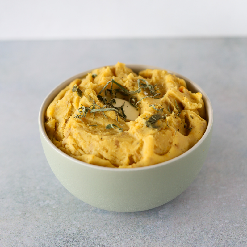 Brown Butter & Sage Mashed Butternut Squash and Potatoes