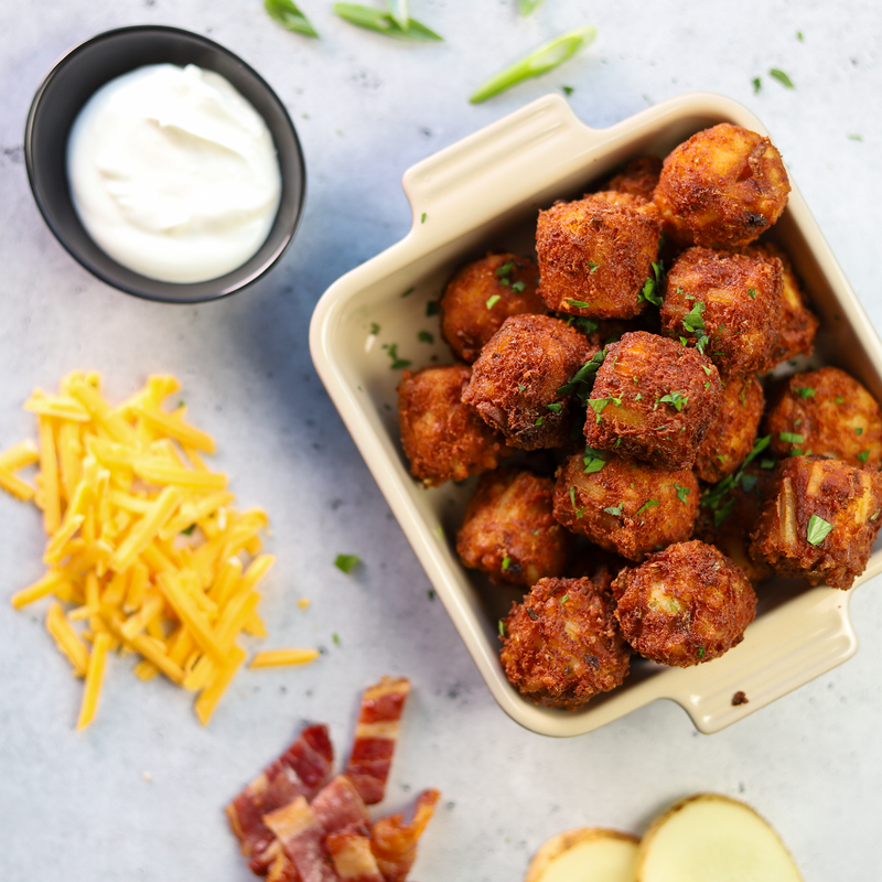 Loaded Baked Potato Fritters